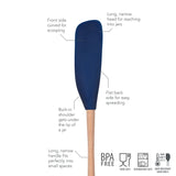 Flex-Core® Silicone and Wood Jar Scraper