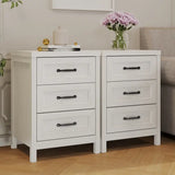 Wholesale 3 Drawer Dresser Modern Wood Dresser with Raised Panel