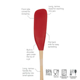 Flex-Core® Silicone and Wood Jar Scraper