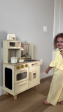 ROBUD Wooden Pretend Play Kitchen Set for Kids
