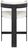 Romeo Counter Stool Set of 2 - Modern Vegan Leather Design for Stylish Kitchen or Bar Seating