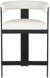 Romeo Counter Stool Set of 2 - Modern Vegan Leather Design for Stylish Kitchen or Bar Seating
