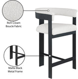 Romeo Counter Stool Set of 2 - Stylish Modern Design with Comfortable Curved Back for Your Space