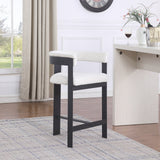 Romeo Counter Stool Set of 2 - Stylish Modern Design with Comfortable Curved Back for Your Space