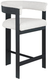 Romeo Counter Stool Set of 2 - Stylish Modern Design with Comfortable Curved Back for Your Space