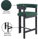 Romeo Counter Stool Set of 2 - Stylish Modern Design with Comfortable Curved Back for Your Space