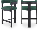 Romeo Counter Stool Set of 2 - Stylish Modern Design with Comfortable Curved Back for Your Space