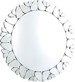Cocoon Large Butterfly Mirrored Contemporary Glass Wall Mirror for Living Room & Entryway Decor