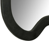 Oblique Mirror - Oversized Contemporary Artful Design with Solid Acacia Wood Frame for Your Wall