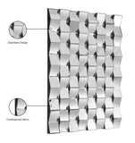 Ziggy Glass Contemporary Mirror - Bold Geometric Design for Dramatic Wall Accent, 43.5" W x 31.5" H