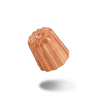 Mauviel M'Passion 6-Piece Copper Tinned Canele Mold Set, 2.2-In