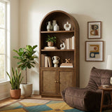 Botanical - Oak Veneer And Solid Wood Bookcase