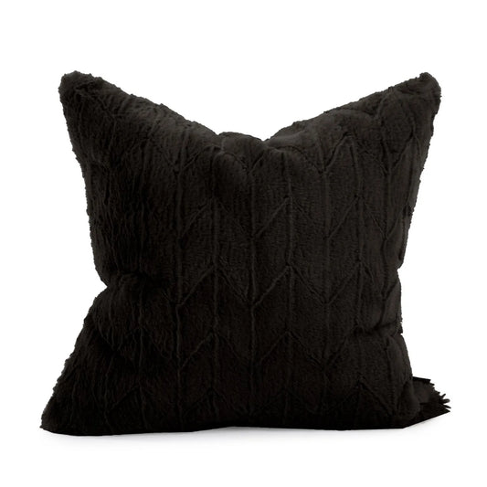 20 x 20 Angora Ebony Pillow - Down Insert