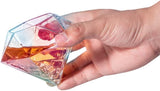 Set of 2 Iridescent Diamond Whiskey & Wine Glasses 10oz