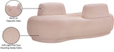Argyle Teddy Fabric Upholstered Chaise/Loveseat