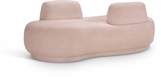 Argyle Teddy Fabric Upholstered Chaise/Loveseat