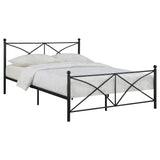 Hart Metal Queen Open Frame Bed Matte Black