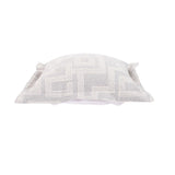 Indoor/Outdoor Puff Scroll Ottoman Syros Fog Cover Only