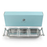Beaded Compartment Serving Bowls