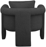 Stylus Boucle Accent Chair - Modern Comfort with Plump Cushions and Stylish Curved Arms for Any Room