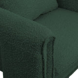 Stylus Boucle Accent Chair - Modern Comfort with Plump Cushions and Stylish Curved Arms for Any Room