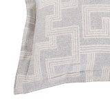 Indoor/Outdoor Puff Scroll Ottoman Syros Fog