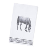 Blue Stallion Rocky Horse Cotton Tea Towel