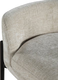 Burton Stool Set of 2 - Stylish Chenille Fabric Bar Seating with Durable Metal Frame for Modern Homes
