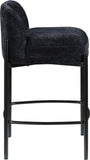 Burton Stool Set of 2 - Stylish Chenille Fabric Bar Seating with Durable Metal Frame for Modern Homes