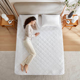 Microfiber 10 Heat Setting Heated Quilted Mattress Pad