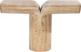Tee Console Table - Elegant Art Deco Design in Solid Acacia Wood for Stylish Home Decor Display
