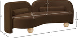 Daphne 89" Velvet Upholstered Sofa