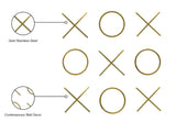 XOXO Stunning Stainless Steel Wall Decor - Chic Contemporary Design for Unique Home Accents