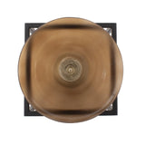 Bronze Euler Drop Vase with Black Iron Stand- Extra Large