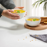 Kook Ceramic Cereal Bowls, 20 oz, Set of 4