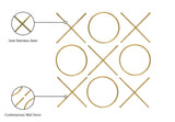 XOXO Stunning Stainless Steel Wall Decor - Chic Contemporary Design for Unique Home Accents