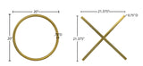 XOXO Stunning Stainless Steel Wall Decor - Chic Contemporary Design for Unique Home Accents