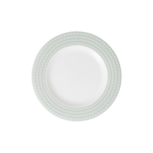 Ornament Green Dinner Plate 10.75"