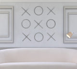 XOXO Stunning Stainless Steel Wall Decor - Chic Contemporary Design for Unique Home Accents