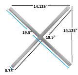 XOXO Stunning Stainless Steel Wall Decor - Chic Contemporary Design for Unique Home Accents