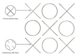 XOXO Stunning Stainless Steel Wall Decor - Chic Contemporary Design for Unique Home Accents