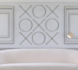 XOXO Stunning Stainless Steel Wall Decor - Chic Contemporary Design for Unique Home Accents