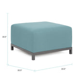 Axis Ottoman Sterling Breeze Titanium Frame