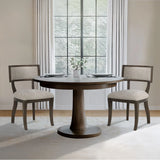 [Set of 2] Curve Back French Antique Dining Chair, Beige