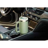 Kook 40 oz Stainless Steel Tumbler, Straw & Handle