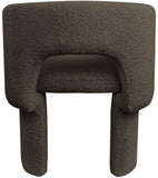 Emmet Contemporary Dining Chair - Luxe Boucle Upholstered Accent Chair with Steel Frame Support