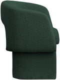 Emmet Contemporary Dining Chair - Luxe Boucle Upholstered Accent Chair with Steel Frame Support