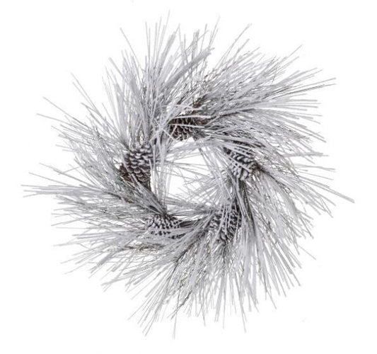 2 FT Snowy Pinecone Wreath