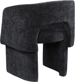Emmet Contemporary Dining Chair - Luxe Boucle Upholstered Accent Chair with Steel Frame Support