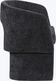 Emmet Contemporary Dining Chair - Luxe Boucle Upholstered Accent Chair with Steel Frame Support